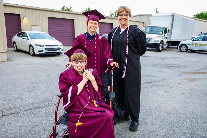 Students celebrate graduating